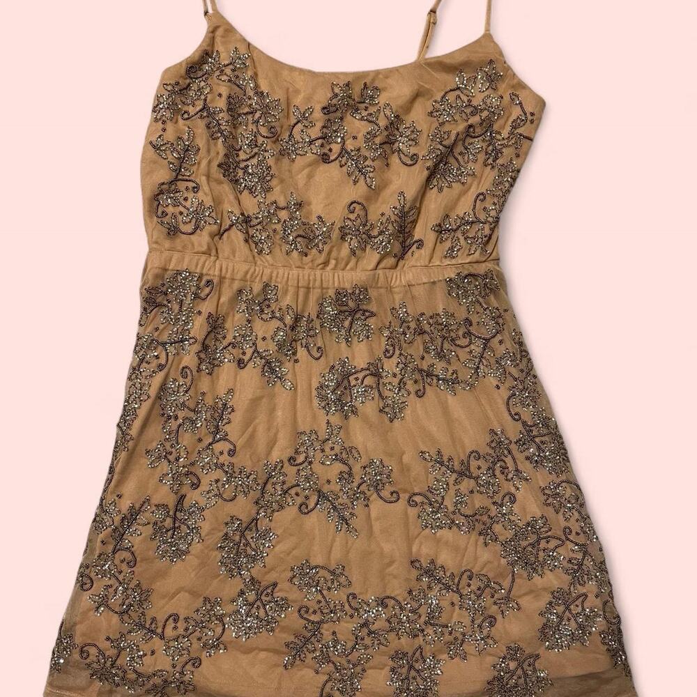 Express beaded dress with adjustable